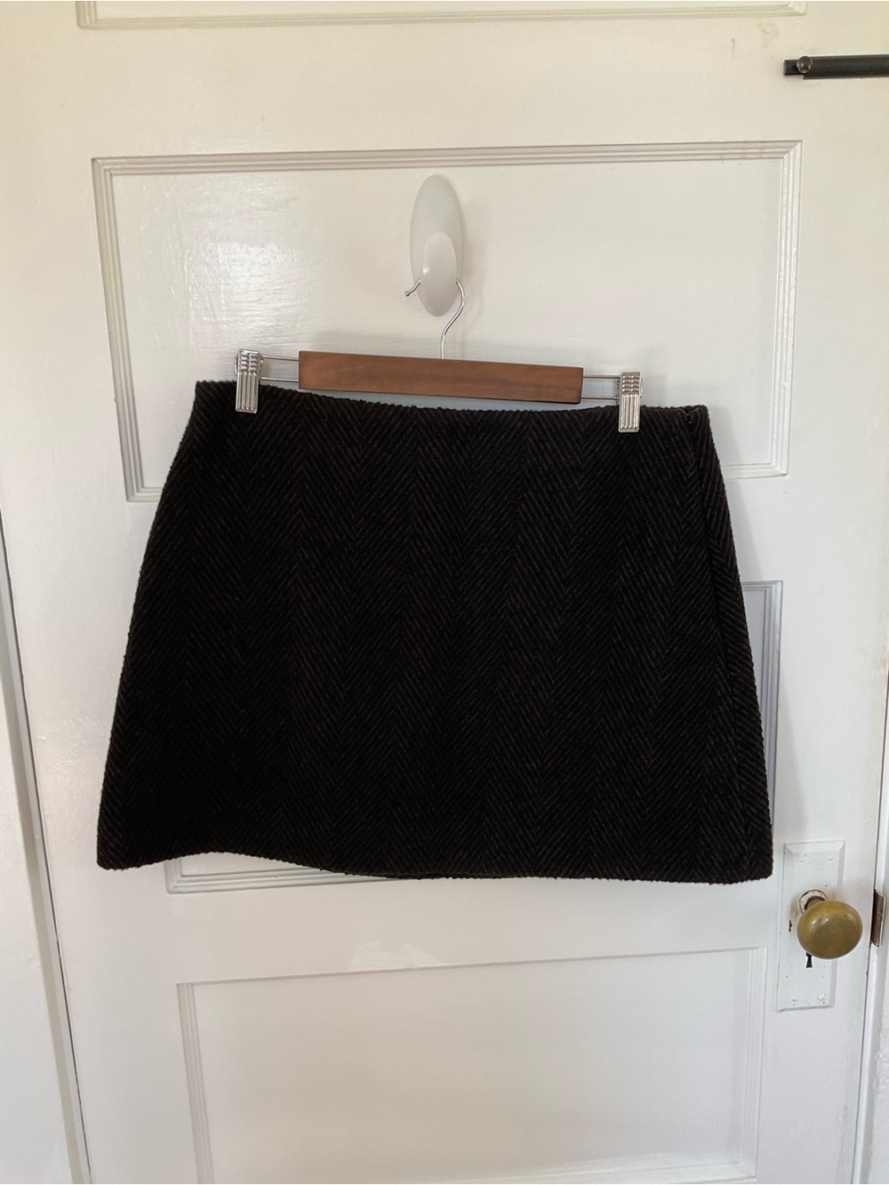 GAP Black Herringbone Mini Skirt